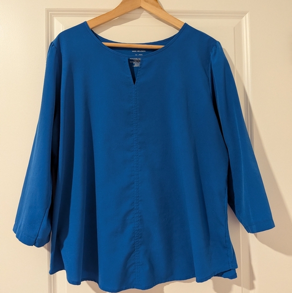 Van Heusen Tops - Van Heusen Women's Blue Long Sleeve Top Size XL